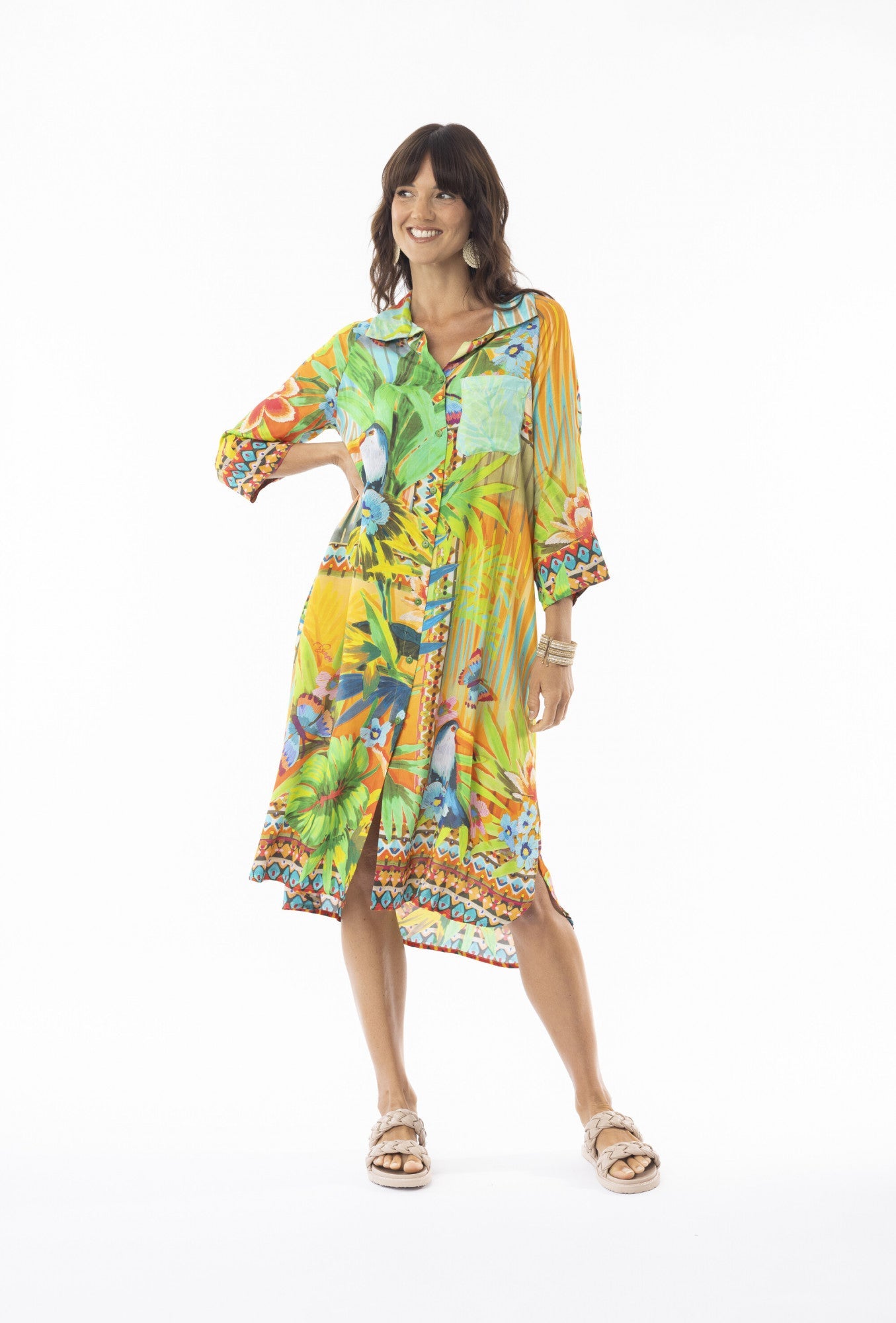 Amazon shirt dress in bright colours