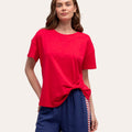 Easy Tuck Tee - Cherry