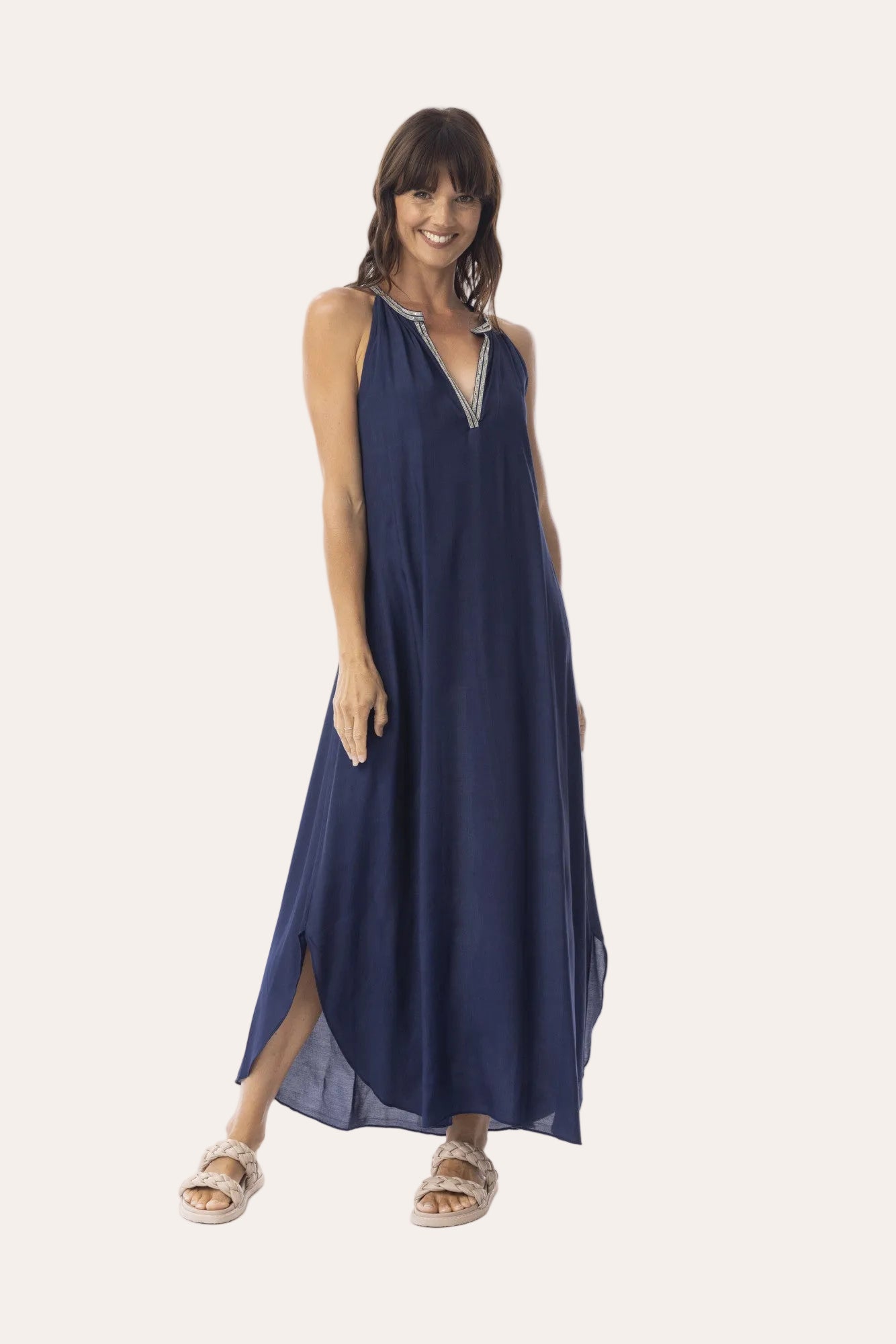 Lux Navy Maxi Dress