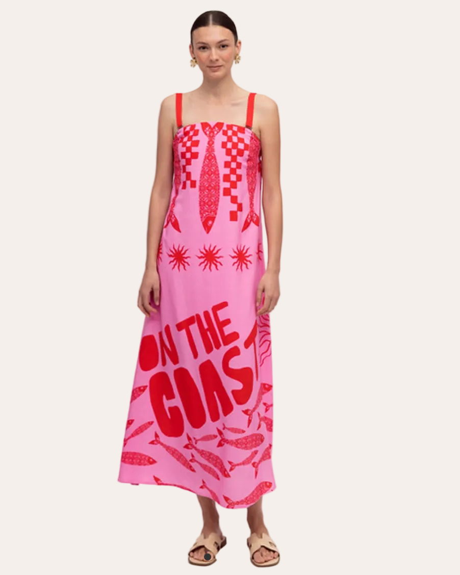 coast pink maxi dress On the Coast Maxi – Fig and Fi