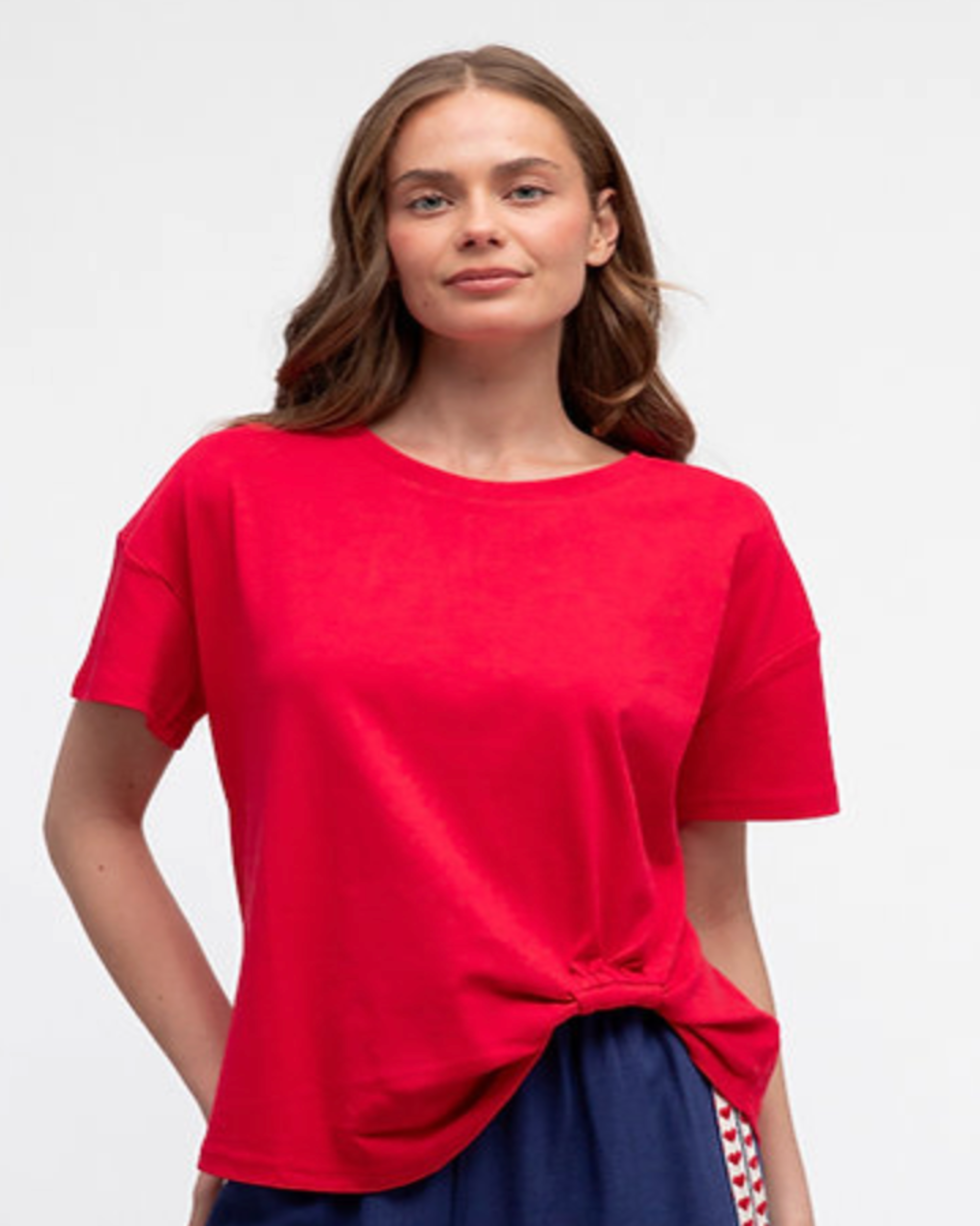 Easy Tuck Tee - Cherry