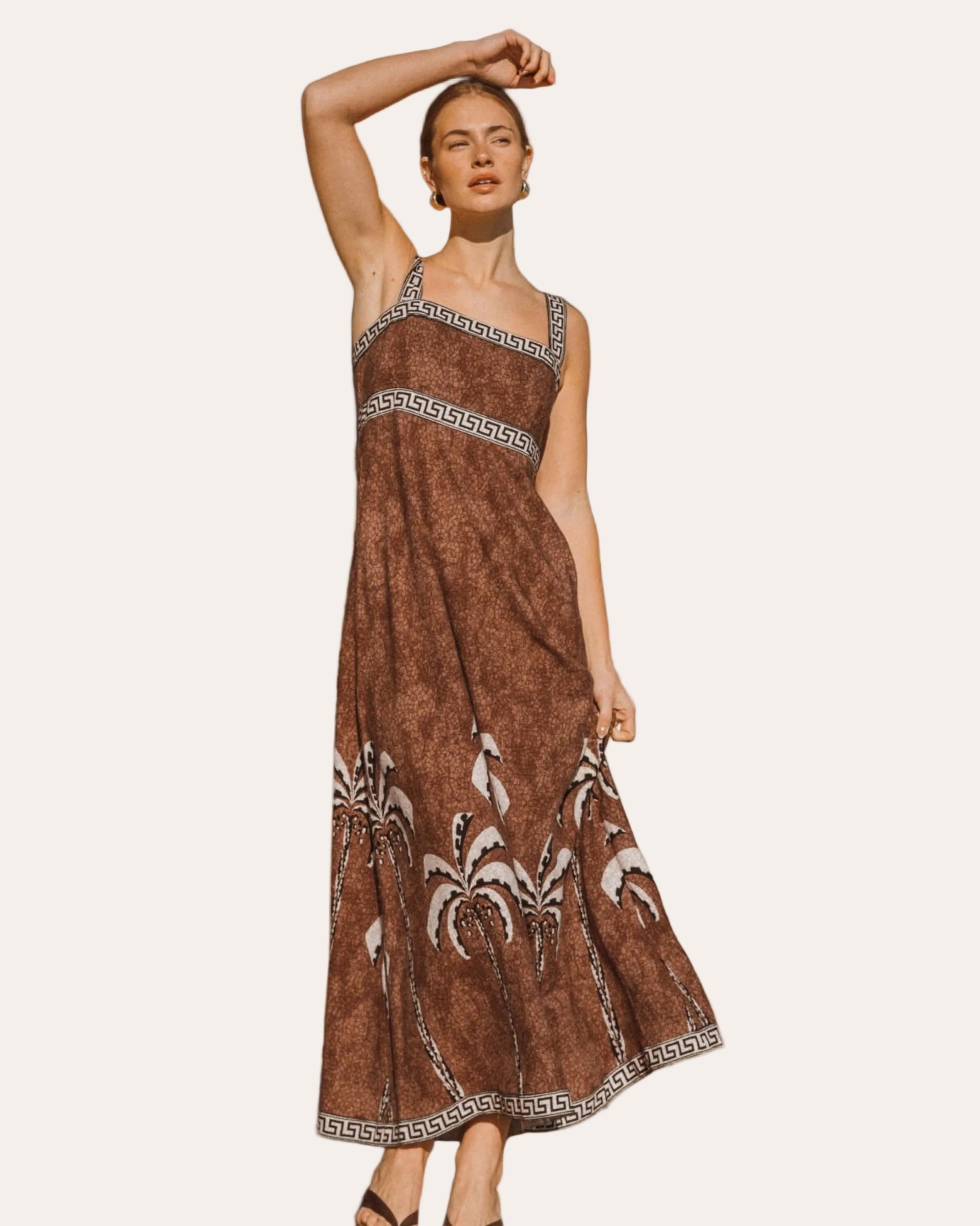 Tropical Mosaic Maxi Dress – Fig and Fi